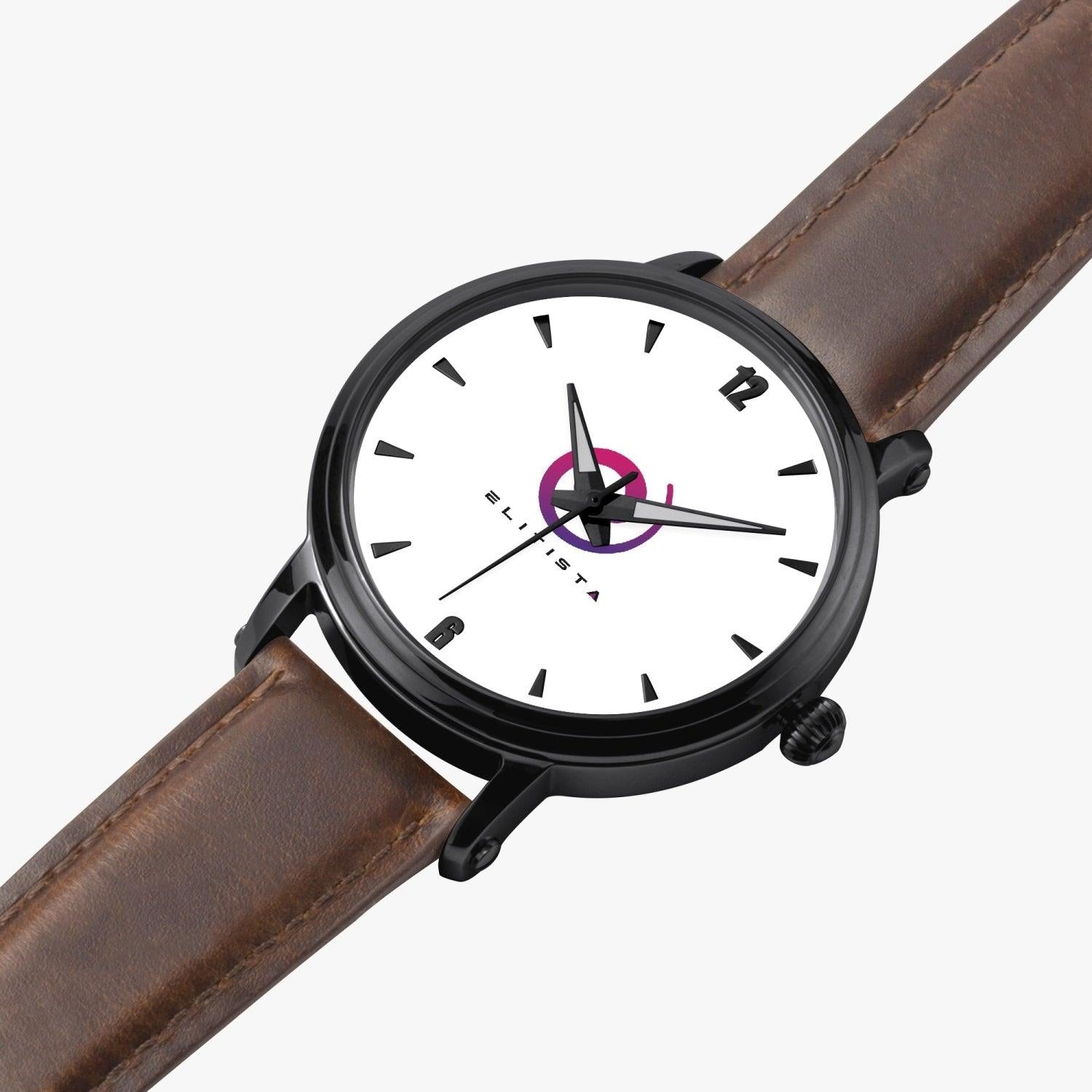 SPECIAL EDITION - Leather Watch (Black) - ELITISTA