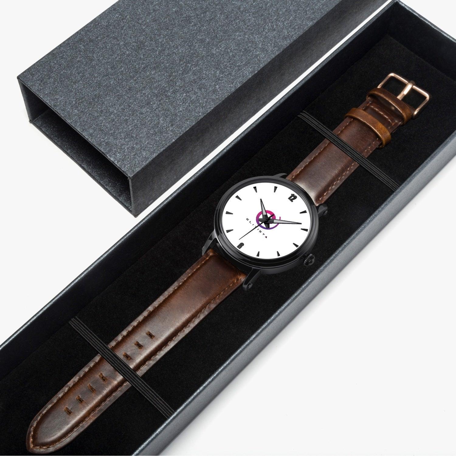 SPECIAL EDITION - Leather Watch (Black) - ELITISTA