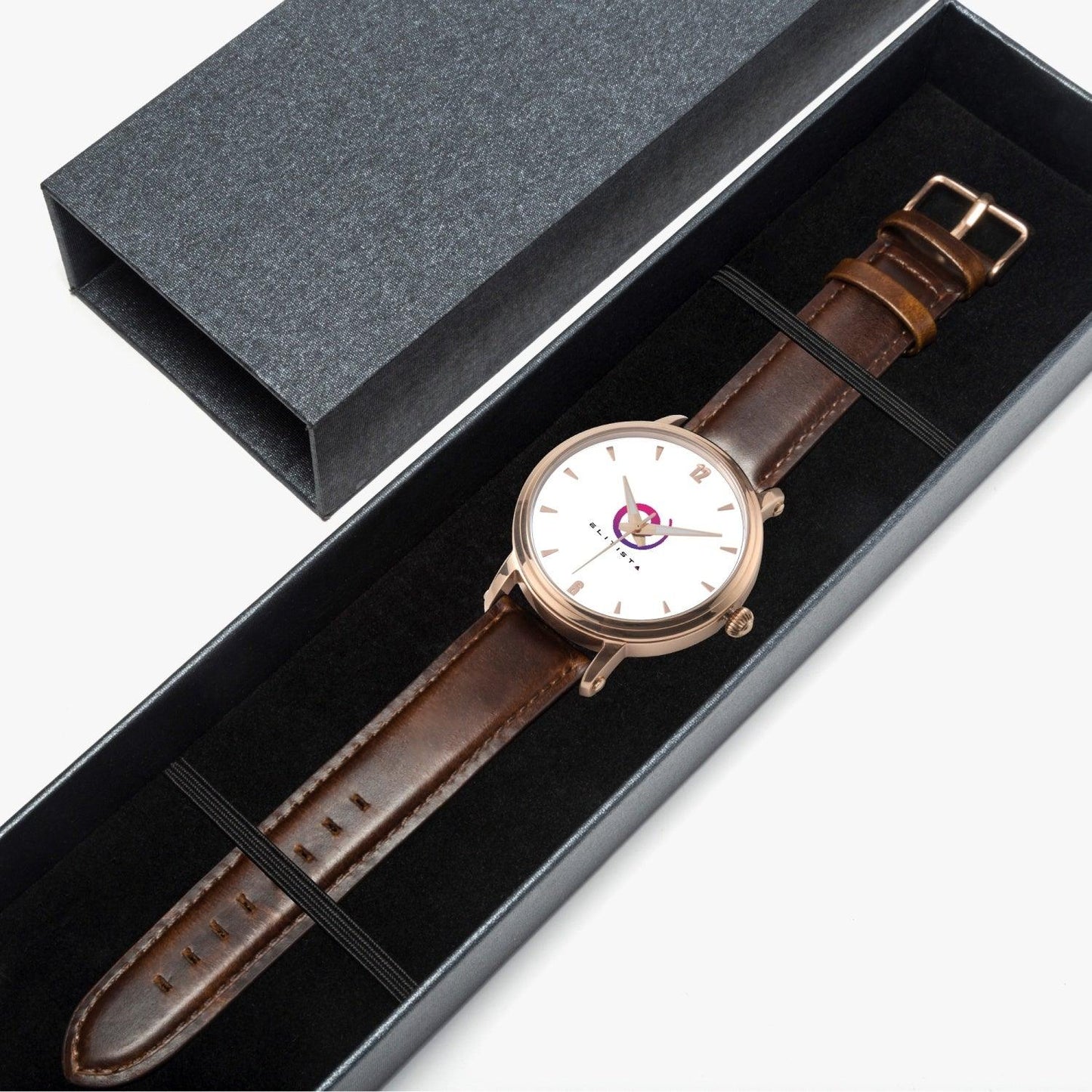 SPECIAL EDITION - Leather Watch (Rose Gold) - ELITISTA