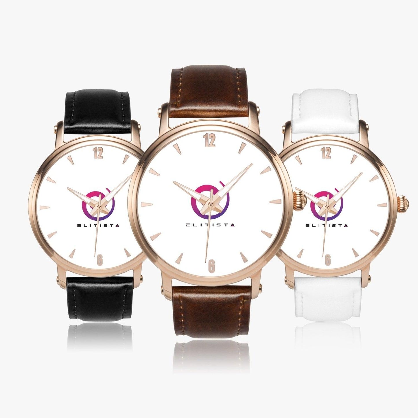 SPECIAL EDITION - Leather Watch (Rose Gold) - ELITISTA